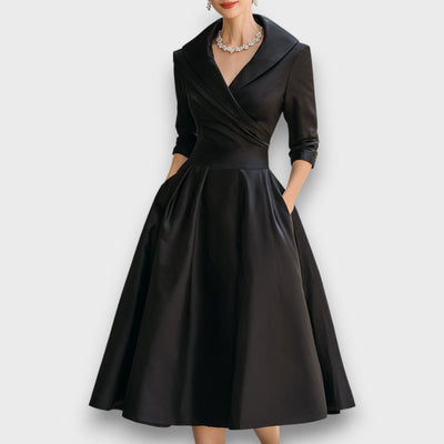 Lina – Robe midi satinée